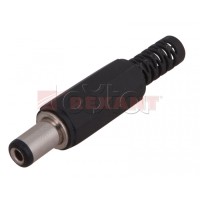 Разъем питания штекер 2.1х5.5x10 мм (50шт/уп) REXANT 14-0311