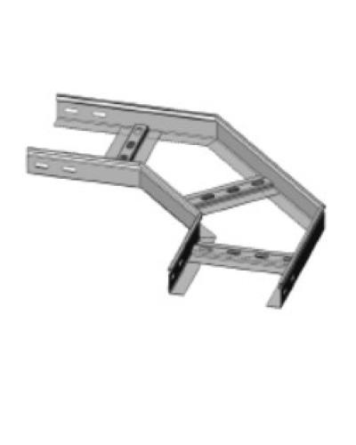 Угол горизонтальный 90° 100х50 (1,2) для лестничного лотка ПожТехКабель (650-500) в Благовещенске Кабельные лотки Pintop.ru