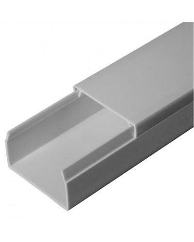 Кабель-канал серый RAL 7035 2-й замок в п/э 40х25 (30м/уп) Промрукав (PR03.0075) в Благовещенске Кабель-канал Pintop.ru