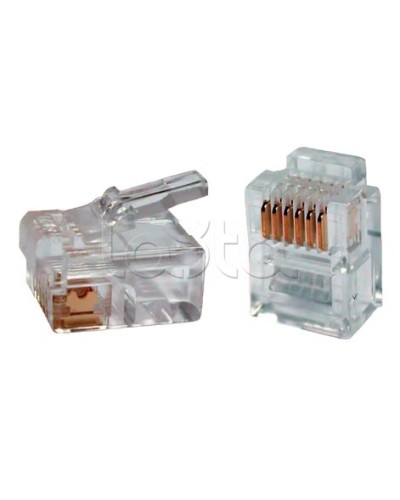 Разъём RJ12 UTP для кабеля кат.3 6P4C ITK CS3-2C3U в Благовещенске Коннекторы Pintop.ru