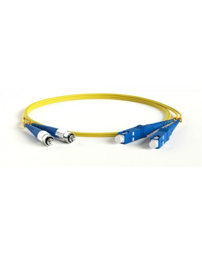 Патч-корд волоконно-оптический Hyperline FC-D2-9-FC/UR-SC/UR-H-3M-LSZH-YL в Благовещенске Патч-корды оптические Pintop.ru