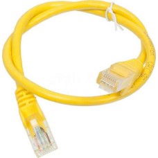 Патч-корд RJ45 - RJ45, 4 пары, UTP, категория 5е, 10 м, желтый, LSZH LANMASTER LAN-PC45/U5E-10-YL