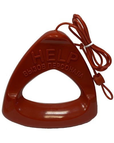 Дополнительная ручка красного цвета со шнуром красного цвета Hostcall MP-060W1 в Благовещенске Система оповещения и трансляции Hostcall Pintop.ru