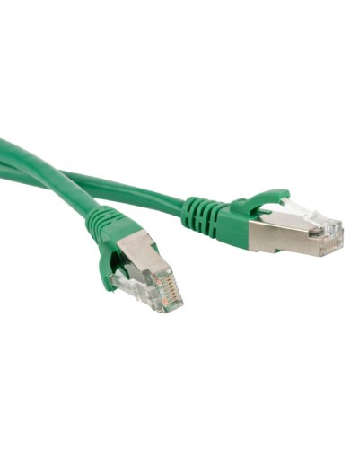 Патч-корд экранированный Hyperline PC-LPM-STP-RJ45-RJ45-C5e-15M-LSZH-GN в Благовещенске Патчкорды (медные) Pintop.ru