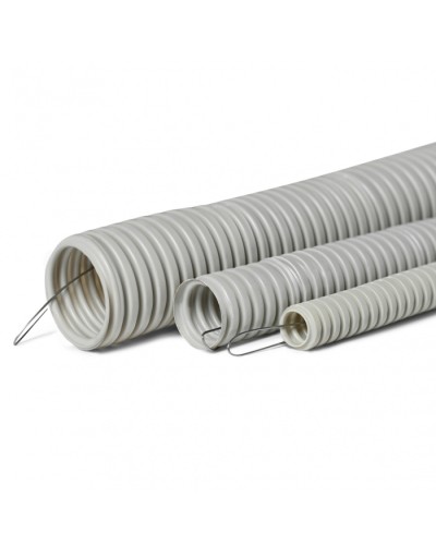 Труба гофр. тяжелая самозатух. ТГТ СЗПВХ 16 мм с зондом (100 м) ПожТехКабель 710-001 в Благовещенске Труба гофрированная Pintop.ru