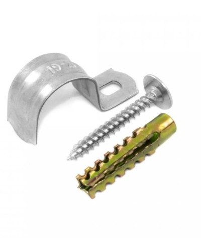 Комплекты для крепления ОКЛ с использованием самореза, дюбеля и скобы СМО 12-13 (100 шт) Промрукав (PR08.4993) в Благовещенске Держатели, клипсы, скобы Pintop.ru