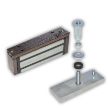 Замок электромагнитный Олевс М1-200 с планкой коричневый