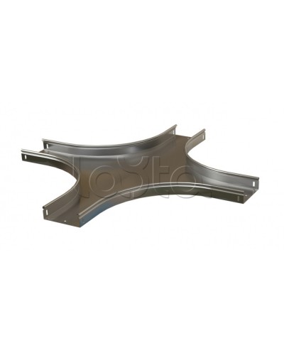 Ответвитель X-образный горизонтальный плавный Hyperline RST-CXS-200-50-0,8-R100-SZ в Благовещенске Аксессуары для лотков Pintop.ru