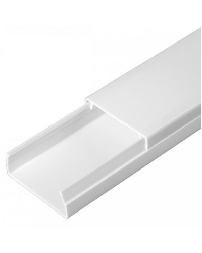 Кабель-канал белый 2-й замок в п/э 40х16 (30 м/уп) Промрукав (PR03.0052) в Благовещенске Кабель-канал Pintop.ru