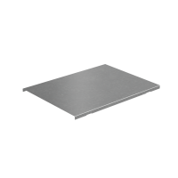 Крышка на вертикальный Т-ответвитель переходник 400-150 мм с разворотом трассы на 90 гр. "ПЛЮС" (нижняя часть меньше исходной) КМ-Профиль (KTDPSplus90-400-150)