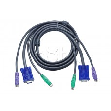 КВМ-кабель с интерфейсами PS/2, VGA (6м) ATEN 2L-1006P/C