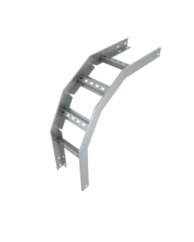 Угол лестничный вертикальный внешний 90 гр. 80х400х1,5 мм Быстрый монтаж HD85 КМ-профиль (LVLS90-80-400-1.5 HD85) в Благовещенске Аксессуары для лотков Pintop.ru