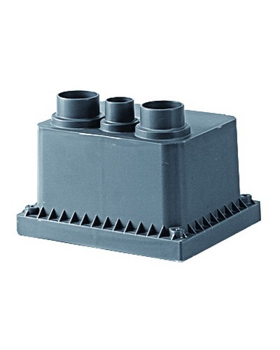 Колодец переходной смотровой 225x175x145 с крышкой для двустенных труб DKC (025001) в Благовещенске Повороты, муфты, тройники Pintop.ru