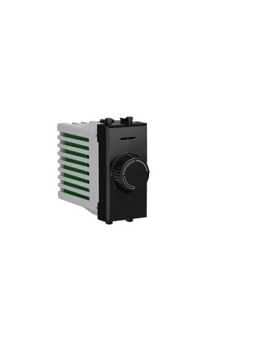 Диммер поворотный Черный квадрат, Avanti, 16A, 1 мод. DKC 4402131 в Благовещенске Аксессуары для стоек и шкафов Pintop.ru