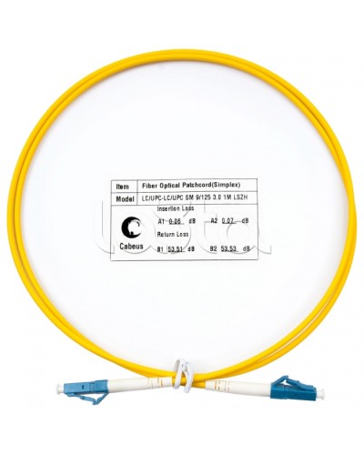 Шнур оптический simplex LC-LC 9/125 SM 1 м LSZH Cabeus FOP(s)-9-LC-LC-1M в Благовещенске Патч-корды оптические Pintop.ru