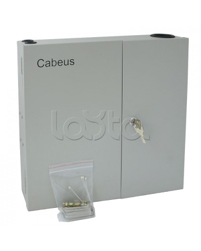 Бокс оптический настенный 19 на 16 SC/2xLC портов Cabeus FO-WL-16SC-K в Благовещенске Кросс оптический Pintop.ru