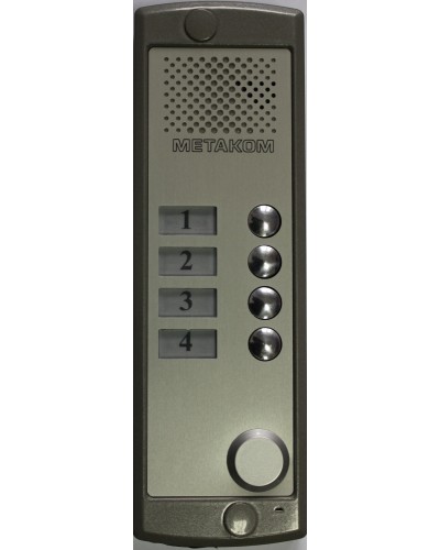 Блок вызова домофона Метаком MK4-K-RF в Благовещенске Блоки вызова многоабонентные Pintop.ru