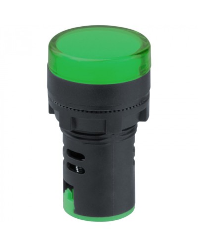Лампа индикаторная Navigator 82 800 NBI-I-AD22-230-G зеленая d22мм 230В AC/DC в Благовещенске Источники света(Лампы) Pintop.ru