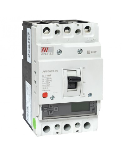 Автоматический выключатель AV POWER-1/3 100А 50kA ETU6.0 EKF (mccb-13-100-6.0-av) в Благовещенске Электротехническое оборудование Pintop.ru