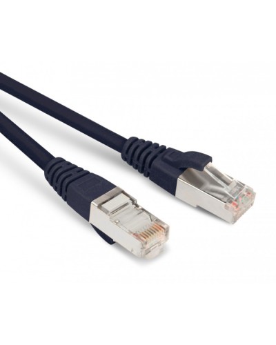 Патч-корд F/UTP Hyperline PC-LPM-STP-RJ45-RJ45-C6-5M-LSZH-BK в Благовещенске Патчкорды (медные) Pintop.ru