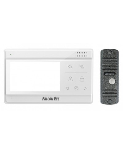 Комплект видеодомофона: Видеодомофон Vela Falcon Eye Vela + AVC-305 (PAL) Медь (дисплей 4,3 TFT; сенсорные кнопки; подключение до 2-х вызывных панелей; OSD меню; питание AC 220В (встроенный БП). Вызывная видеопанель AVC-305 (PAL): накладная, 4х пров %rs_c