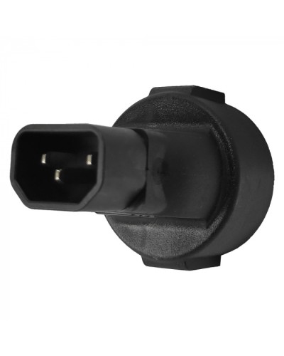 Адаптер переходной, розетка Schuko - вилка C14, 220В, 10А, черный LANMASTER (LAN-PPS/14-BK) в Благовещенске Проходные адаптеры и розетки оптические Pintop.ru