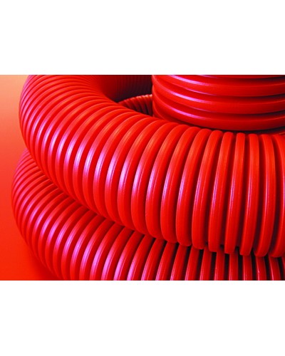 Труба гофрированная двустенная ПНД 90 мм для кабельной канализации с зондом DKC 121990 (50 м) в Благовещенске Труба гофрированная Pintop.ru