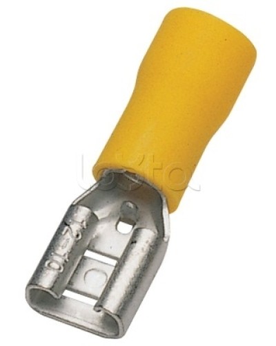 Клемма плоская изолированная 4-6 мм² (КПИ гнездо - 7.4мм) (100шт/уп) REXANT 08-0451 в Благовещенске Клеммные колодки Pintop.ru