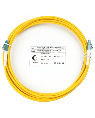 Шнур оптический simplex LC-LC 9/125 SM 10 м LSZH Cabeus FOP(s)-9-LC-LC-10M в Благовещенске Патч-корды оптические Pintop.ru