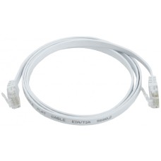 ITK Коммутационный шнур плоский кат.6 UTP 2м белый (PC08-C06U-2M-FL)
