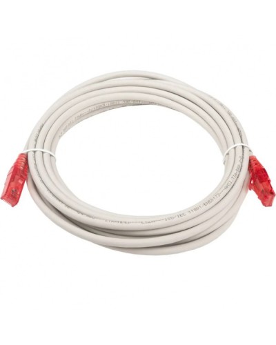 Патч-корд RJ45-RJ45, 4 пары, UTP, кат.5е, LSZH (5м) Hyperline PC-LPM-UTP-RJ45-RJ45-C5e-5M-LSZH-GY в Благовещенске Патчкорды (медные) Pintop.ru