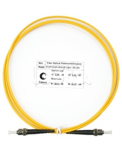 Патч-корд волоконно-оптический SM 9/125 simplex ST-ST LSZH (1,5 м) Cabeus FOP(s)-9-ST-ST-1,5m в Благовещенске Патч-корды оптические Pintop.ru