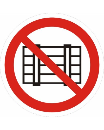 Знак P 12 Запрещается загромождать проходы и (или) складировать 200х200,пленка самоклеящаяся EKF (an-p-12) в Благовещенске Дополнительное оборудование для ОПС Pintop.ru