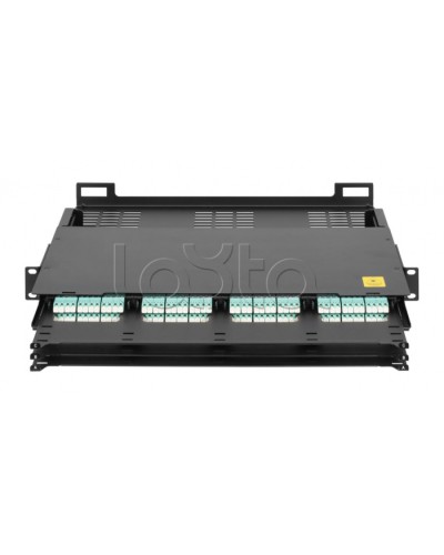 Оптический кросс 19 MTP/MPO NIKOMAX (NMF-RP12-BLANK-CT-MTP-1U-BK) в Благовещенске Кросс оптический Pintop.ru