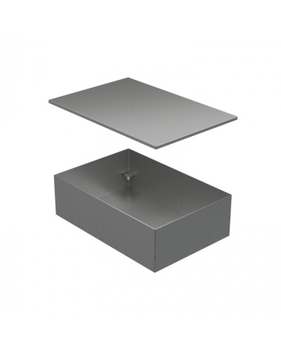 BOX/6-8 Металлическая коробка с крышкой для заливки в пол 249,6х167,6х75мм Экопласт (70161) в Благовещенске Распределительные коробки Pintop.ru