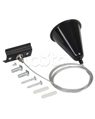 Комплект подвеса для ШП с тросом 1,5м черный IEK (LT-SO0D-KPT-D15-K02) в Благовещенске Светильники Pintop.ru