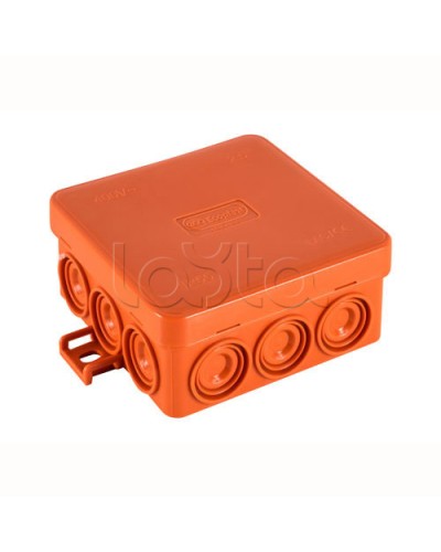 JBL085 Коробка огн. E110, о/п 85х85х38мм, без галогена, 12 вых., IP55, 3P, (0,15-2,5 мм2), цвет оранж. Экопласт (43065HF) в Благовещенске Распределительные коробки Pintop.ru