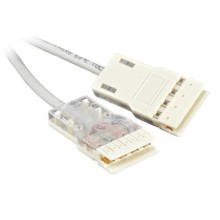 Патч-корд 110 тип-110 тип, 4 пары, Cat.5e, LSZH, 1 м серый Hyperline PC-110-110-4P-C5e-1M-LSZH-GY