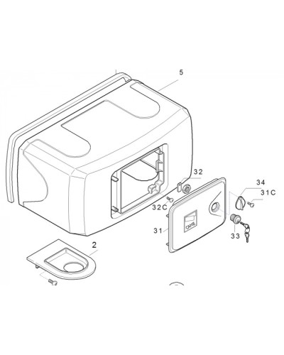 Корпус FERNI пластиковый Came 119RID122 в Благовещенске Запчасти для шлагбаумов и автоматики Pintop.ru