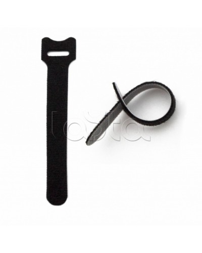 Хомут для кабеля, липучка с мягкой застежкой Hyperline WASN-180-BK-10 в Благовещенске Стяжки-хомуты Pintop.ru