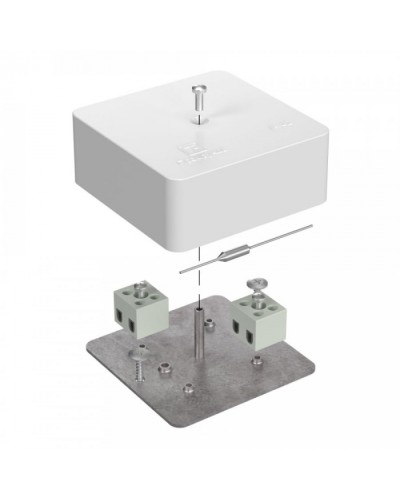 Коробка огнест40-0450-FR2.5-4-П Е15-Е60 (латунь) с термопред 75х75х30 Промрукав (40-0450-FR2.5-4-П-Е60) в Благовещенске Распределительные коробки Pintop.ru