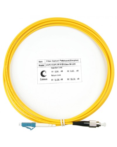 Шнур оптический simplex LC-FC 9/125 SM 3 м LSZH Cabeus FOP(s)-9-LC-FC-3M в Благовещенске Патч-корды оптические Pintop.ru