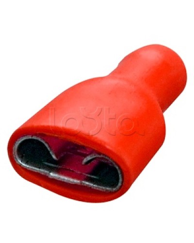 Клемма плоская полностью изолированная 0.5-1.5 мм² (КППИ гнездо - 6.6мм) (100шт/уп) REXANT 08-0612 в Благовещенске Клеммные колодки Pintop.ru