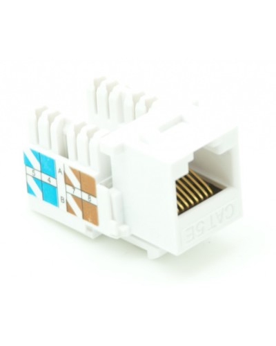 Модуль-вставка типа Keystone, Кат.5e (Класс D), 100МГц, RJ45/8P8C, 110/KRONE, T568A/B, неэкранированный, белый, уп-ка 10шт. NETLAN EC-UKJ-UD2-WT-10 в Благовещенске Коннекторы Pintop.ru