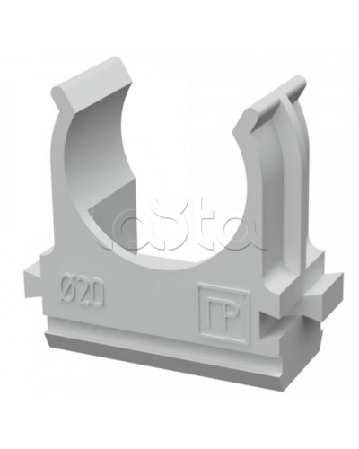 Крепеж-клипса для труб АБС-пластик в карт д20 (150шт/1500шт уп/кор) Промрукав (PR.0620) в Благовещенске Держатели, клипсы, скобы Pintop.ru