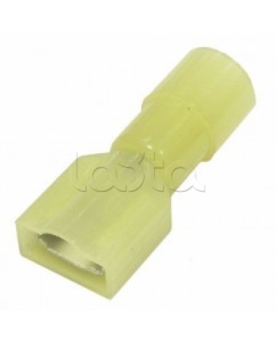 Клемма плоская полностью изолированная 4-6 мм² (КППИн гнездо - 6.6мм) (100шт/уп) REXANT 08-0652 в Благовещенске Клеммные колодки Pintop.ru