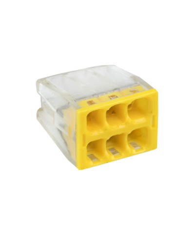 Строительно-монтажная клемма СМК 2273-246 (с пастой) 6 отверстий 0,5-2.5мм2 (50шт.) EKF (plc-smk-2273-246) - Строительно-монтажная клемма СМК 2273-246 (с пастой) 6 отверстий 0,5-2.5мм2 (50шт.) EKF PROxima в Благовещенске Клеммные колодки Pintop.ru