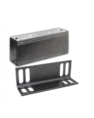 Замок электромагнитный Олевс М2-400 с уголком серебряный антик в Благовещенске Электромагнитные замки Pintop.ru