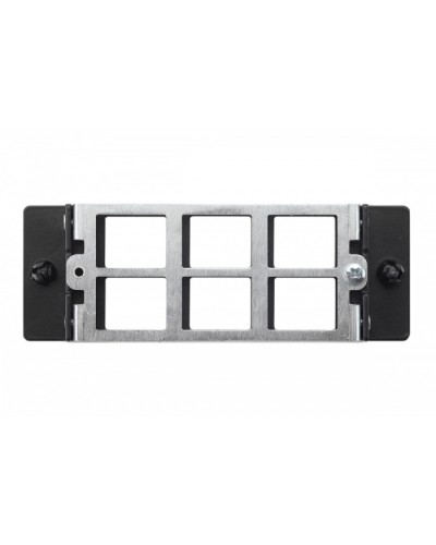 Планка Q-SLOT 6 × Keystone UTP/FTP Eurolan (27M-00-00-06BL) в Благовещенске Патч панель Pintop.ru
