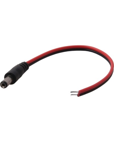 Разъем питания DC штекер 2,5х5,5мм с проводом 20 см REXANT 14-0324 в Благовещенске Коннекторы и разъемы Pintop.ru